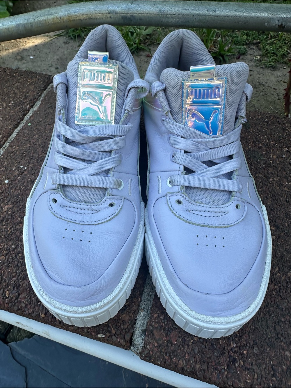 PUMA Cali Sport Glow Purple Heather Platform Sneakers Women's Size 8